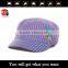 popular custom wholesale cotton striped design full print military cap/army hat