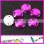 2015 new color fuchsia color sew on crystal rhinestones flatback strass with holes