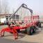 Hot selling ZM12006 12 Tons Log trailer with Crane for 80-140HP Tractor