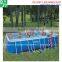 Stainless steel frame above ground swimming pool for kids and adults