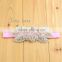 22Colors of fancy metal rhinestone flower headbands -stretch elastic crystal jewel hairbands