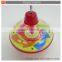 Newly design hand push plastic led spinning top for sale