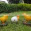 Chickens figurine sensor garden decor for sale