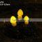 Resin solar powered garden mushroom lights