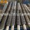 Stainless Steel Conical Twin extruder Screw Barrel