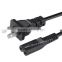 Electrical Plugs with IEC C13 2 PIN Plug US standard UL Approved ac power cord 2 flat pin plug 110v PSE standard 2 flat pin