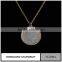 Fashion necklace Gold Plated Moon Pendant jewelry Metal Jewelry Charm