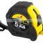 Self lock steel meausure tape with embossed tape/duble side tape retractable measuring tools