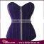 New Design 2016 Fashion Women Plus Size Corset Purple Slimming Waist Trainer Corset Bodysuit Shaper Sexy Corset