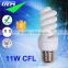 2700-6500K E14 E27 B22 T2 T3 Tube 11W Full Spiral Energy Saving Lamps