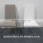 Customized pvc seat power coating white metal legs dining chairs office chairs