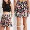 OEM service full all over print new high waist women mini skirt