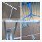 Green color pvc coated removable crowd stopper barricade (factory)