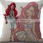 New Product 2016 3D Oil Painting Sexy Lady Pattern Linen Cotton Pillow Cover / Cushion Cover