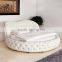 Manufacturer Romantic style queen size bed designs leather/fabric bed