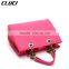 simple style leather lady shoulder bags oem designer handbags