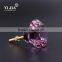 Professional Special Pantry Purple Crystal Knob With Metal Base