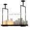 Scandinavian style led candle light chandelier with milky white glass