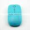 5 colors Ultra-thin Wireless mouse 2.4 GHZ usb Mouse Flat Optical Mouse