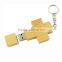 A maple wood Cross thumb usb key drive 2gb 4gb