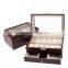 Chinese Factories Wholesale Custom PU Leather Jewelry Box, Multi-function Drawer Watch Box