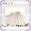 Brush set for makeup professional custom logo 12pcs goat hair makeup brush