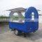 Two Sale Window DOuble Color Customized Mobile Fast Food Cart