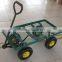 Garden Trolley Cart 4 Wheel Barrow up to 300kg Outdoor Truck Trailer Wagon