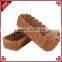 Long design eco-friendly plastic rattan hand woven bread basket bakery display trays