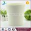 White embossed decorative ceramic kitchen trash cans manufacturers