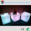 Plastic rotating wireless illuminated led cube chair