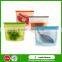Hot Sales Vegetable Silicone Food Bag With Zipper