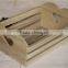 Natural unfinished lightweight wooden fruit crates for sale
