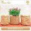 Hydroponic plant jute fabric eco-friendly grow bags