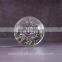 Decorative personalized crystal ball with bubbles