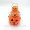 Plastic halloween pumpkin props led light up halloween buckets