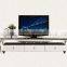 Living room classic furniture marble top tv stand stainless steel furniture