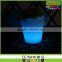 plastic led lighted flower pots for party