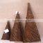 RH-YF43 Christmas Decoration natural rattan ornament cone shape tree