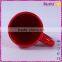 olive branch design red glazed ceramic coffee mug