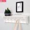 Wooden Wall Shelf With coat Hooks for indoor room wall decoration wall floating shelf with wooden clothes pegs
