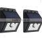 Solar outdoor lighting 8led can do customized logo with Three Intelligent Modes