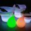 Waterproof IP65 plastic ice bucket/fruit tray/led wine pot
