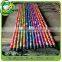 all colors 120X2.2cm PVC coated wooden broom mop handle stick with various design and all colors caps