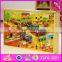 2017 New design pink donkey toy wooden picture puzzle maker W14C248