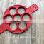 2017 wholesale nonstick pancake rings in red Flippin Fantastic