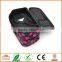 Double Layer Cosmetic Bag Black with Pink Dot Travel Toiletry Cosmetic Makeup Bag Organizer With Mirror
