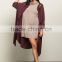 muslim long cardigan ladies Open Front Lace Duster Sweaters for women cardigan
