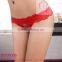 Hot sale front open lace sexy thongs for women