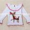 Factory Supply Christmas Outfit Boutique Hot Sale Santa Ride Applique Girl Outfit